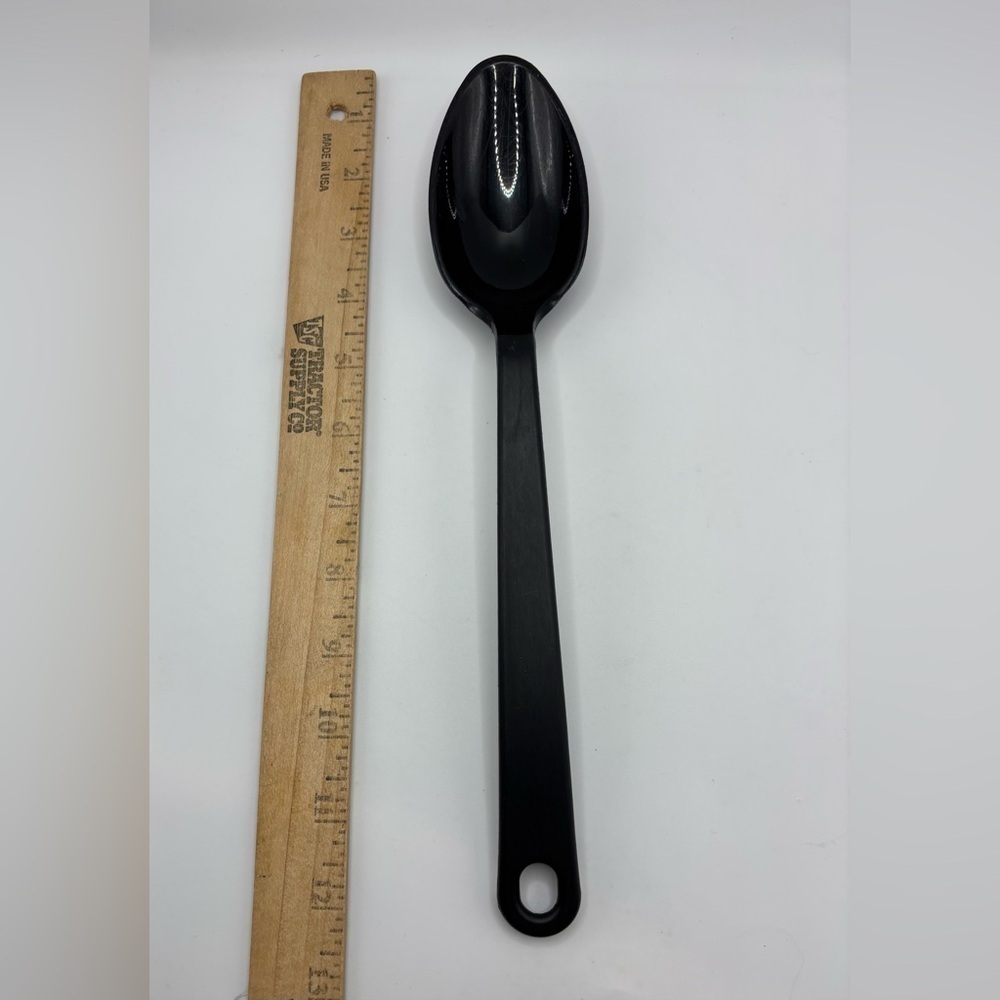Taylor Made Products Black Plastic Serving Spoon 13” Heat-Resistant Kitchen - Picture 2 of 4